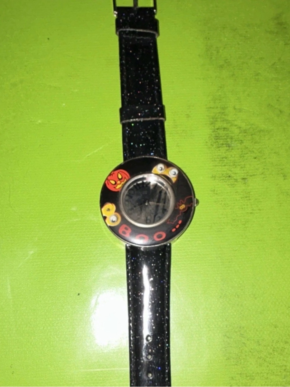 Black Emoji Face Novelty Watch